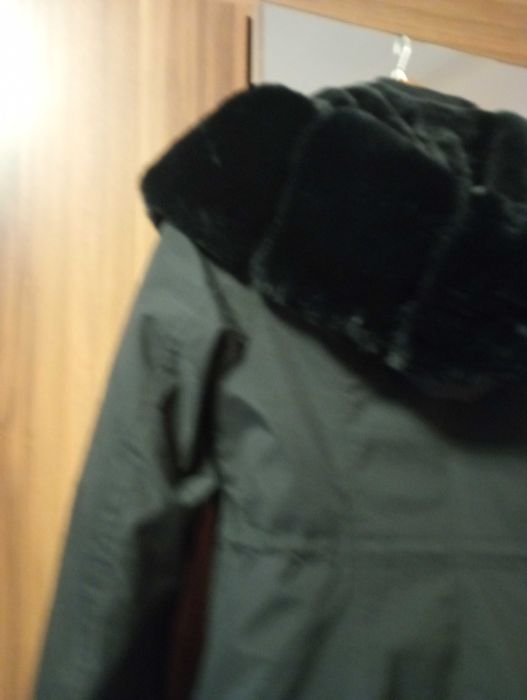 Зимно палто - парка черен цвят