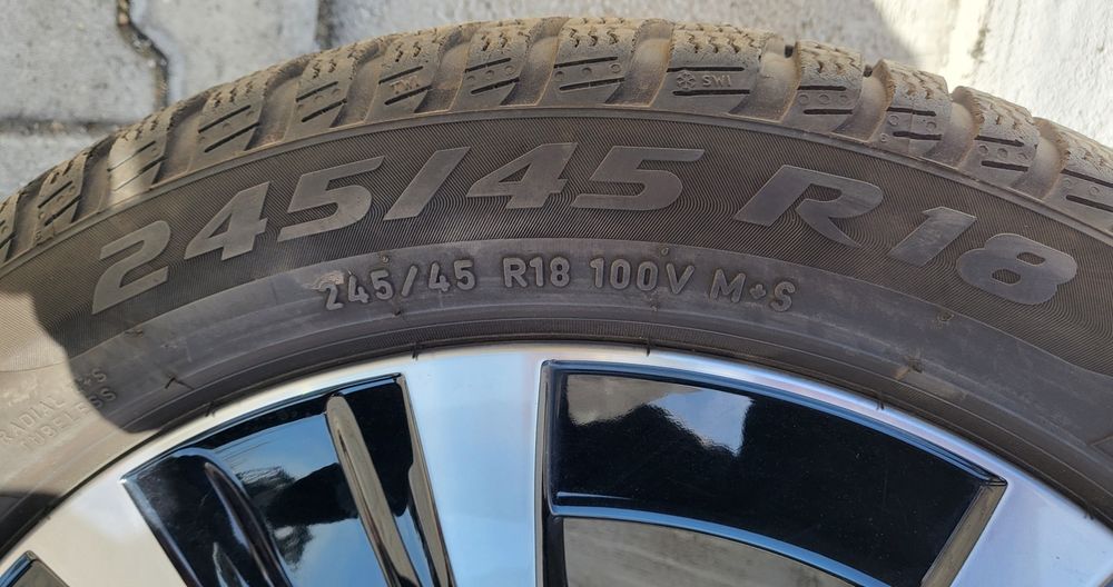 Jante  Mercedes R18, Sedan, Estate, Coupe, Cabrio. anvelope iarna Pirelli 245 45 18