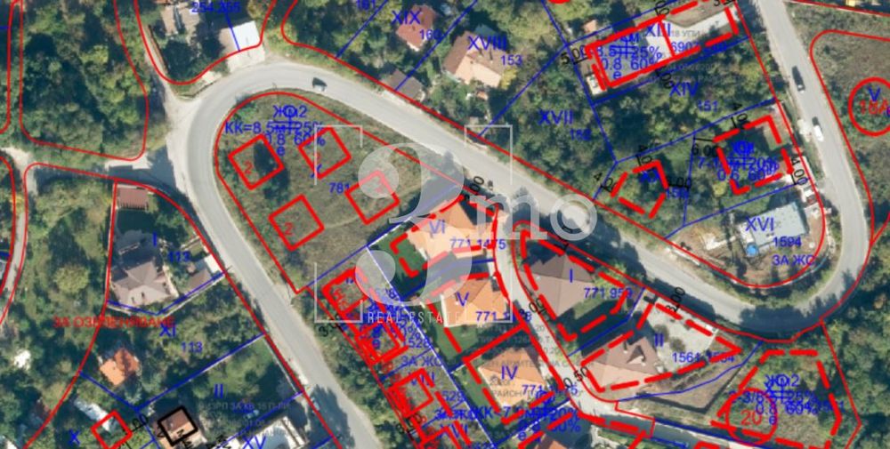 Парцел в София-в.з.Бункера площ 996 цена 639878
