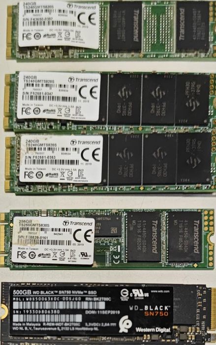 HDD, SSD, M.2 накопители