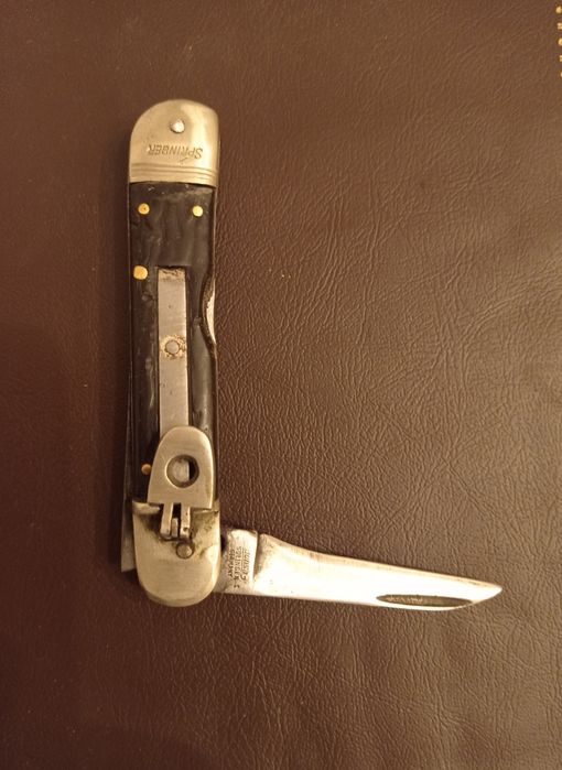 Briceag Bonsa Solingen, blocare lamă, arc puternic.