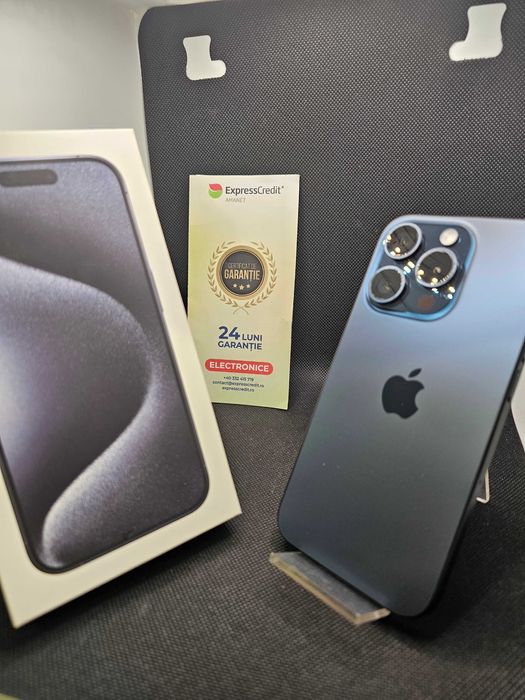 iPhone 15 Pro 256Gb (b49856 AG 11 Piata Nicolina) 2 ani garantie!