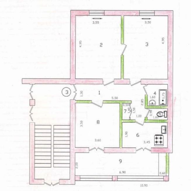 Чиланзар -1 квартал Высокопотолочка