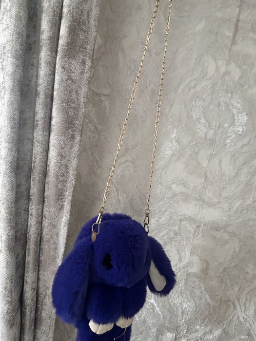 сумка зайчик синий