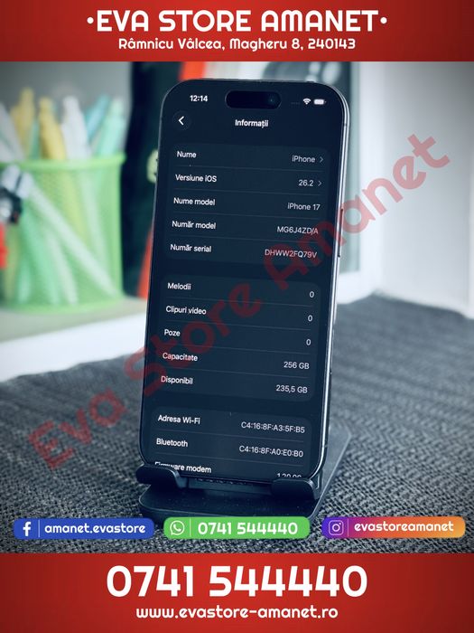 Apple iPhone 17 Black 256GB Neverlocked