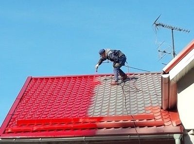 Покраска крыши, Покраска Домоа
