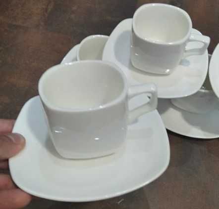 Порцеланов сервиз за кафе 21в1 6 чашки 80мл с чинийки