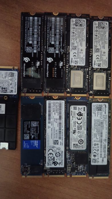 SSD-uri M.2 NVMe – diverse modele și capacități, second hand, testate