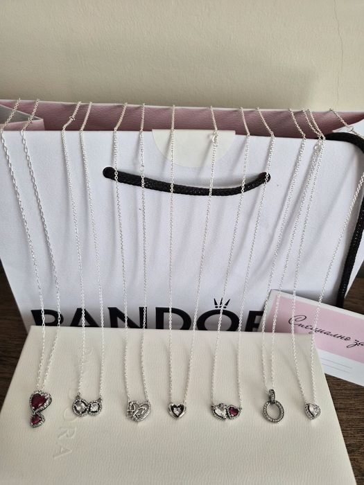 Сребърни колиета PANDORA/ПАНДОРА s925 ale + кутия