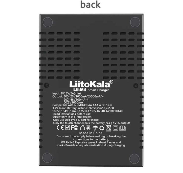 Incarcator inteligent pt acumulatori AA AAA 18650 14500 10440 20700