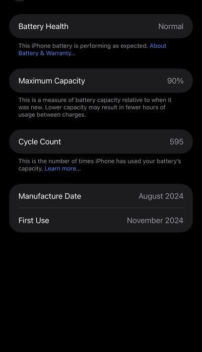 Iphone 16 pro max ideal tiniq SIM ESIM. IMMEI 256 gb