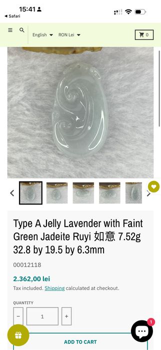 Pandativ Jad Jadeite verde Ruki