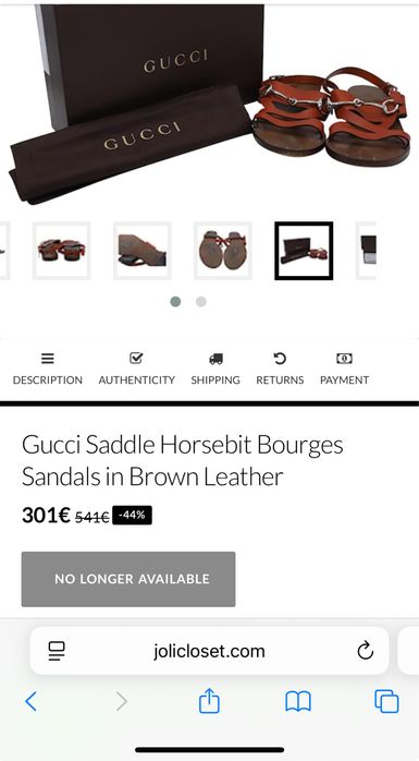 Сандали GUCCI  оригинал 36 номер