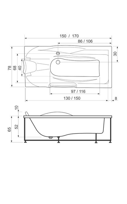 Dressing și cada hidromasaj