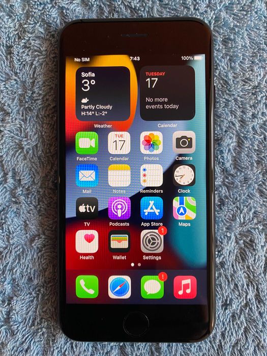 Iphone 7,Space Grey,32GB,97%-Kапацитет на батерията