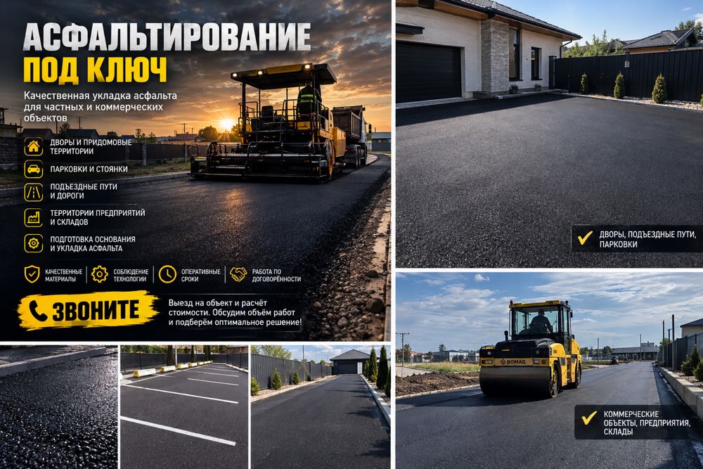 Асфальтирование под ключ
