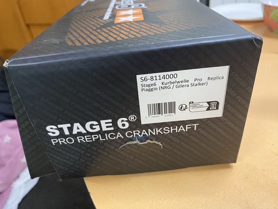 Цилиндър stage6 streetrace 70cc  и вал stage6 piaggio 50 LC