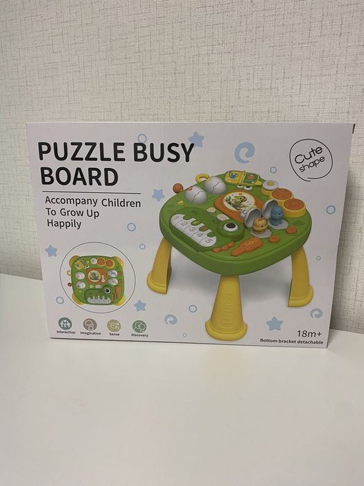 Интерактивна музикална маса „Динозавър с пиано“, масичка, плоча, яйца