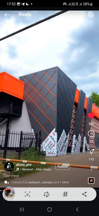 Алюкабонд мантаж алюкабонд аликафон аликафон мантаж хизмати