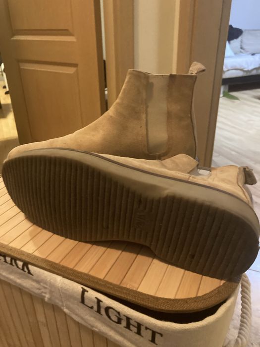 ZARA обувки естествен велур