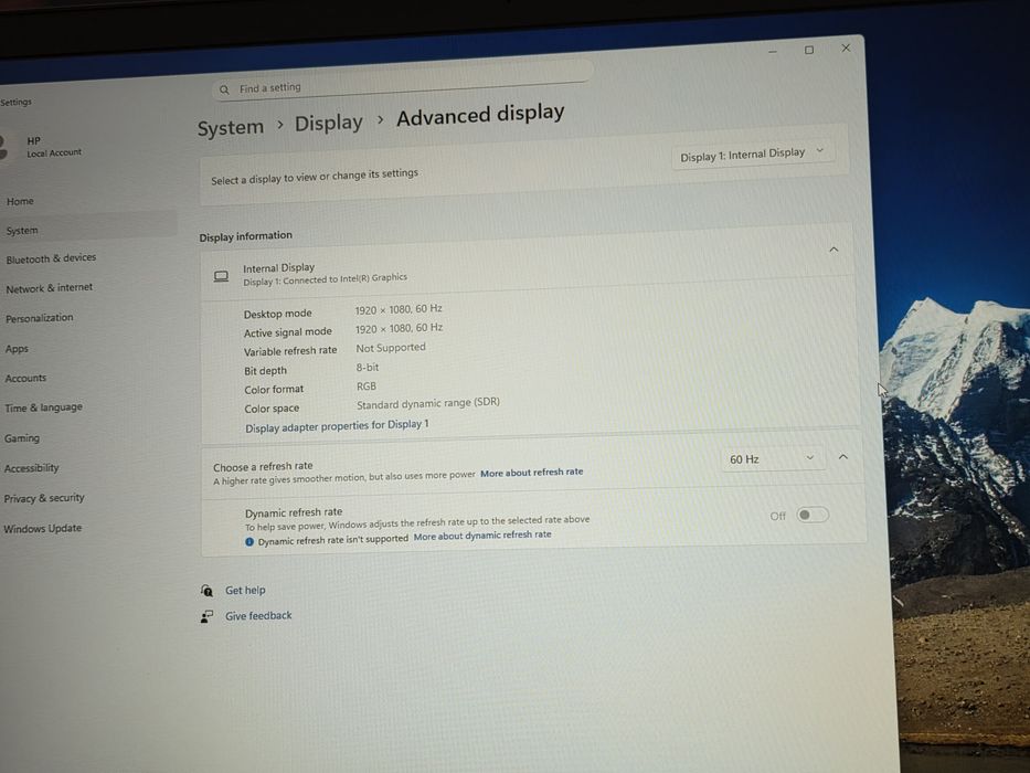 Laptop hp 17" intel core 7 150u