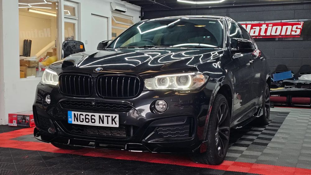 Lip Buza Prelungire bara fata X6 F16 X5 F15 BMW Negru lucios