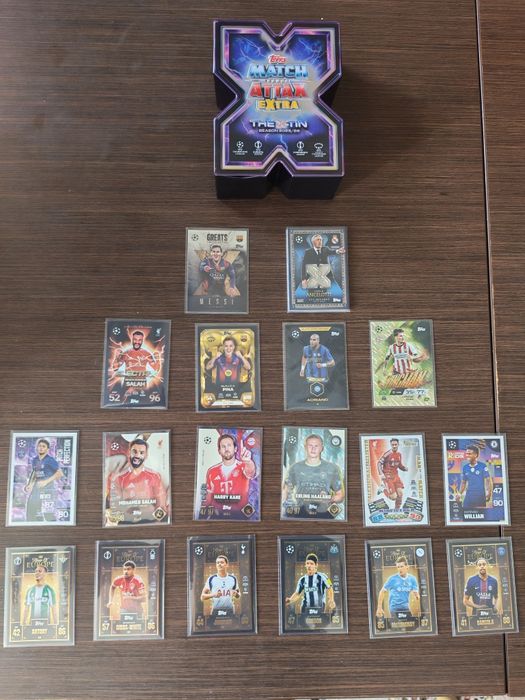 Lot 16 Cartonase Topps Match Attax Extra 2025/2026 + Cutie X-Tin Messi