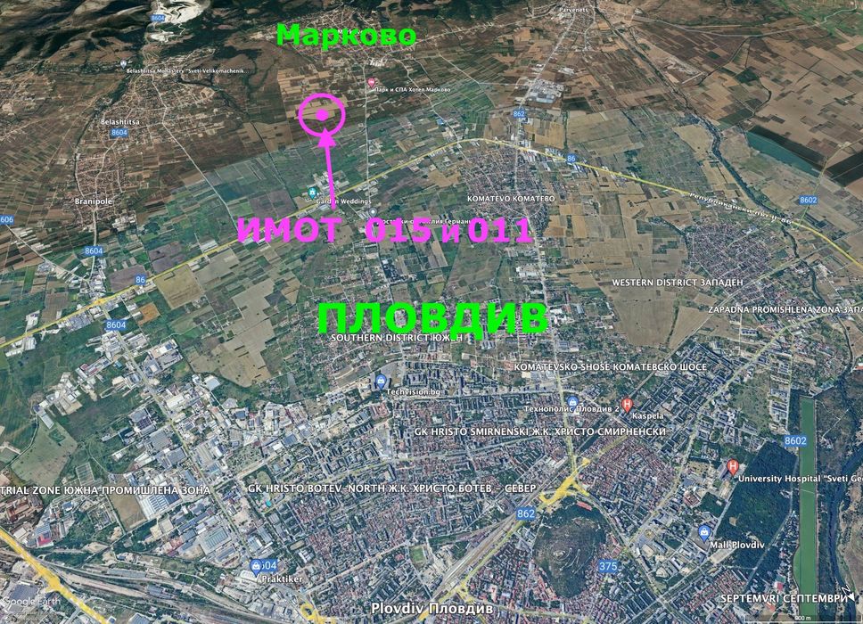 Продава се Парцел в с. Марково, Област Пловдив - 6910 кв.м за 47 €/кв.м - Снимка #4