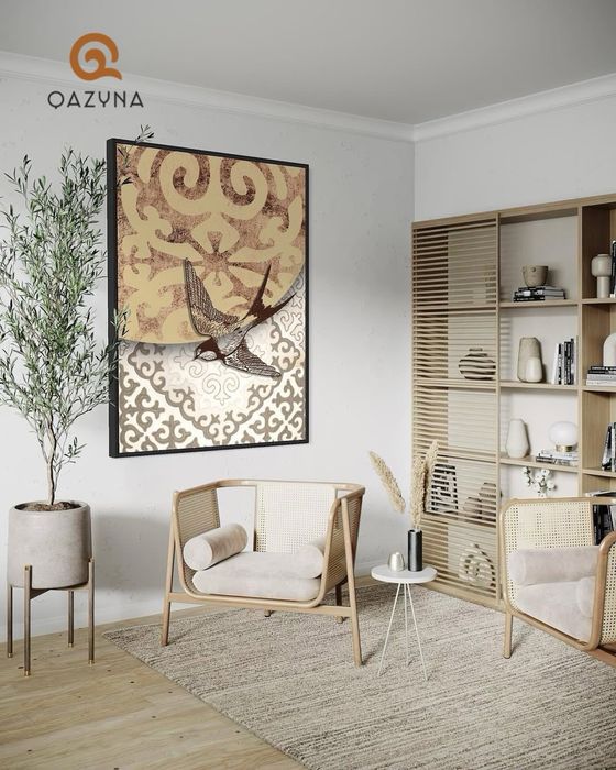 этно картина   қазақы  үлгіде