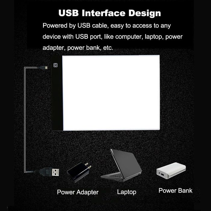 Ультратонкая А4 LED Доска для Рисование Картин с Регулируемой Яркостью