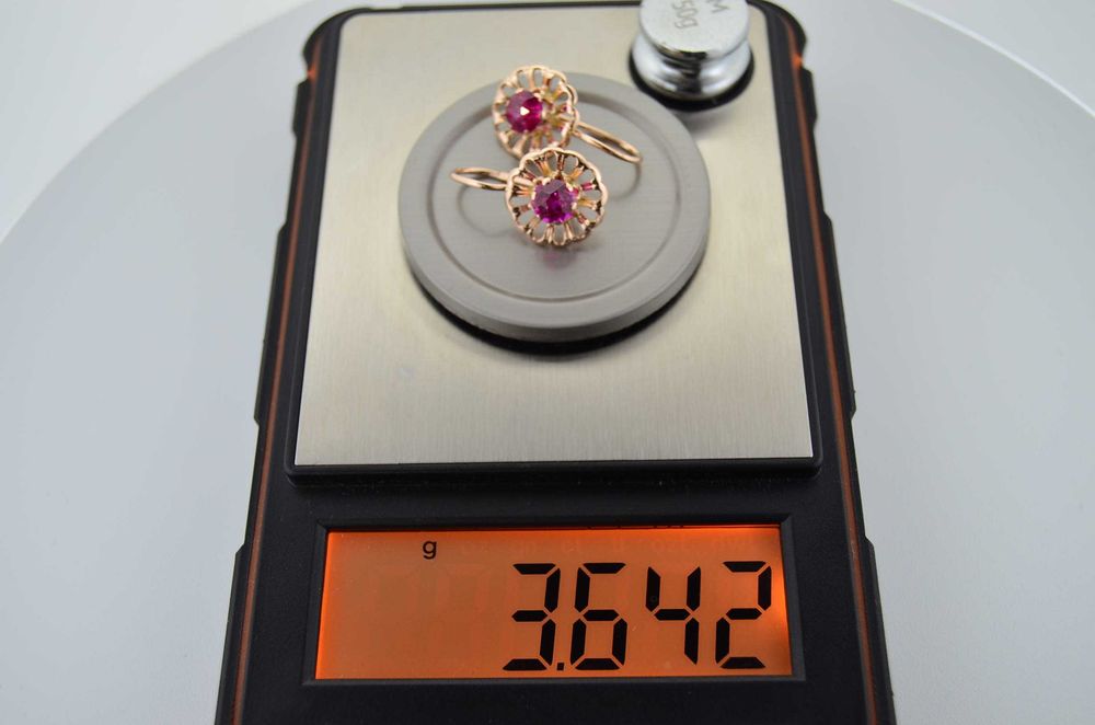 Серьги СССР  583 пробы