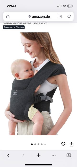 Раница за бебе -Momtory