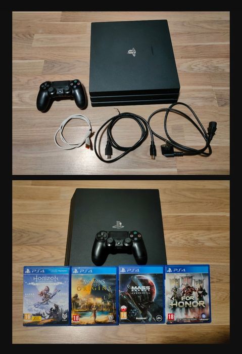 PlayStation 4 Pro 1TB + 4 игри + DualShock 4