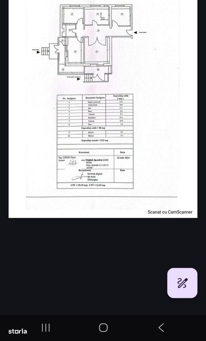 Spațiu de închiriat – 4 camere – 93 mp utili – zonă Mărăței,