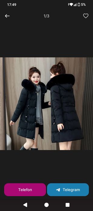 Ayollar kurtkasi Xitoy tovar sifati zoʻr moʻynasi ham yumshoq