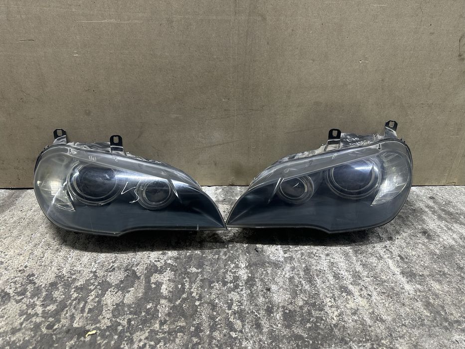 Передние фары bmw x5 e70 dorest