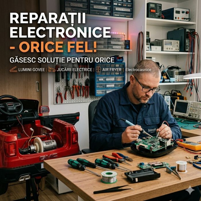 Reparații Electronice, Electrocasnice şi Jucării electrice | Găsesc soluție pentru orice!