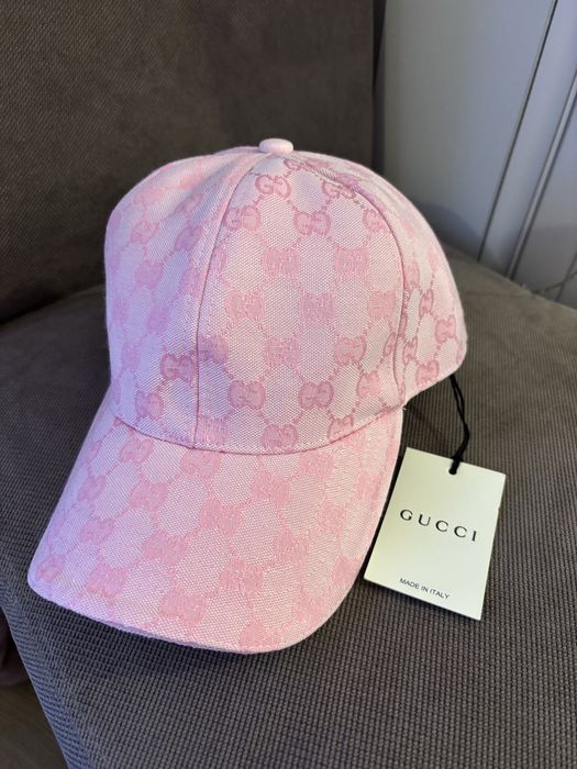 Sapca roz print Gucci