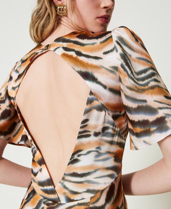 Mакси рокля Twinset  от сатен 42/S 44/М,46/L, 48/L-XL,50 XL нова с етикет!