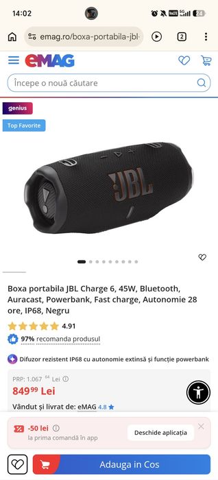Vand boxe JBL + LG X Boom