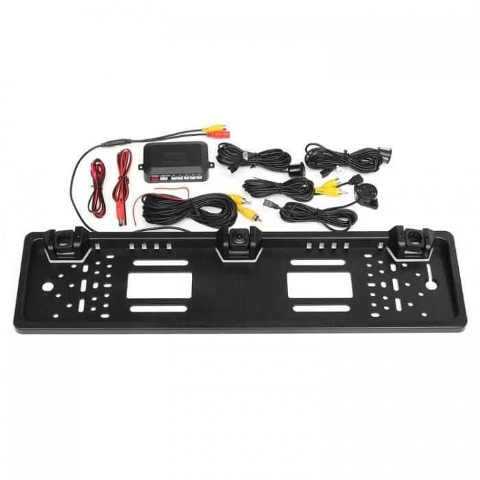 Поставка стойка за номер с камера за задно виждане паркинг сензор 2355