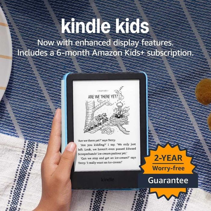 Нов KINDLE с калъф - последен модел 2024 - 6" - 16GB - 300ppi!
