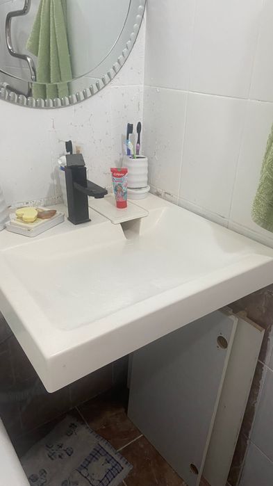 Раковина над стиралкой