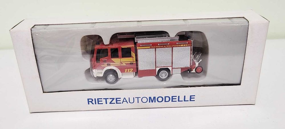 masinuta macheta 1:87 pompieri camion Iveco HLF Rietze 61207 nu HERPA