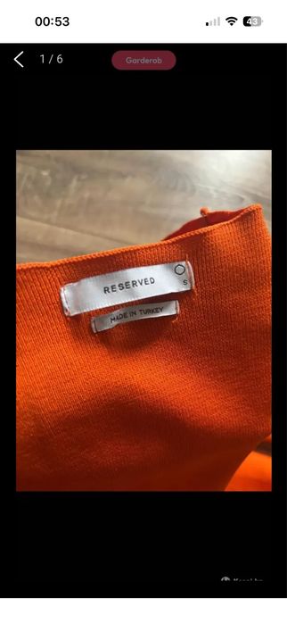 Платье оранжевый S размер