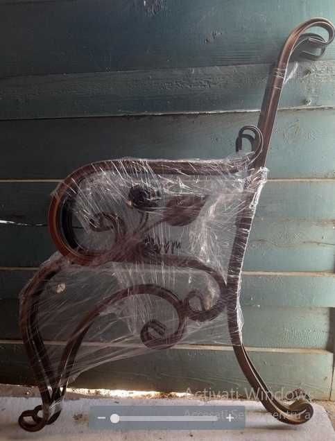 Set picioare pentru banca, masa si copertina din fier forjat