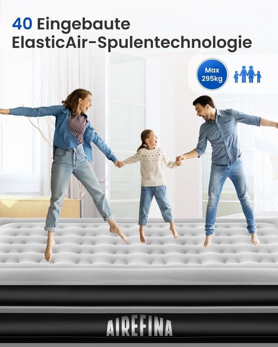 Saltea gonflabilă, cu pompă electrică integrată, 203x152x41 cm.