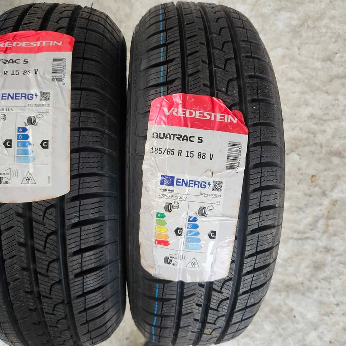 2 Нови всесезонни гуми 185/65R15 Vredestein Quatrac 5 88V M+S 3PMFS