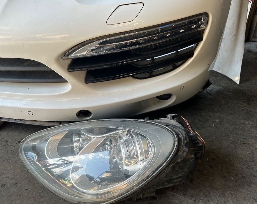 fata completa porsche cayenne (92a) bara fata 4 senzori faruri capota trager radiator aripi 2010 2011 2012 2013 2014 2015 2016
