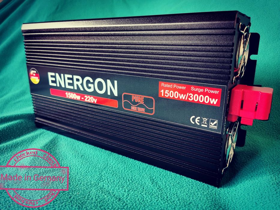 Соларна система с НЕМСКИ Инвертор 12v 2 ТЯГОВИ акумулатора Панел 425w